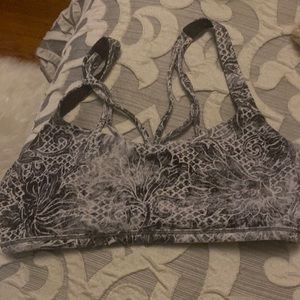 Lululemon flower patterned sports bra